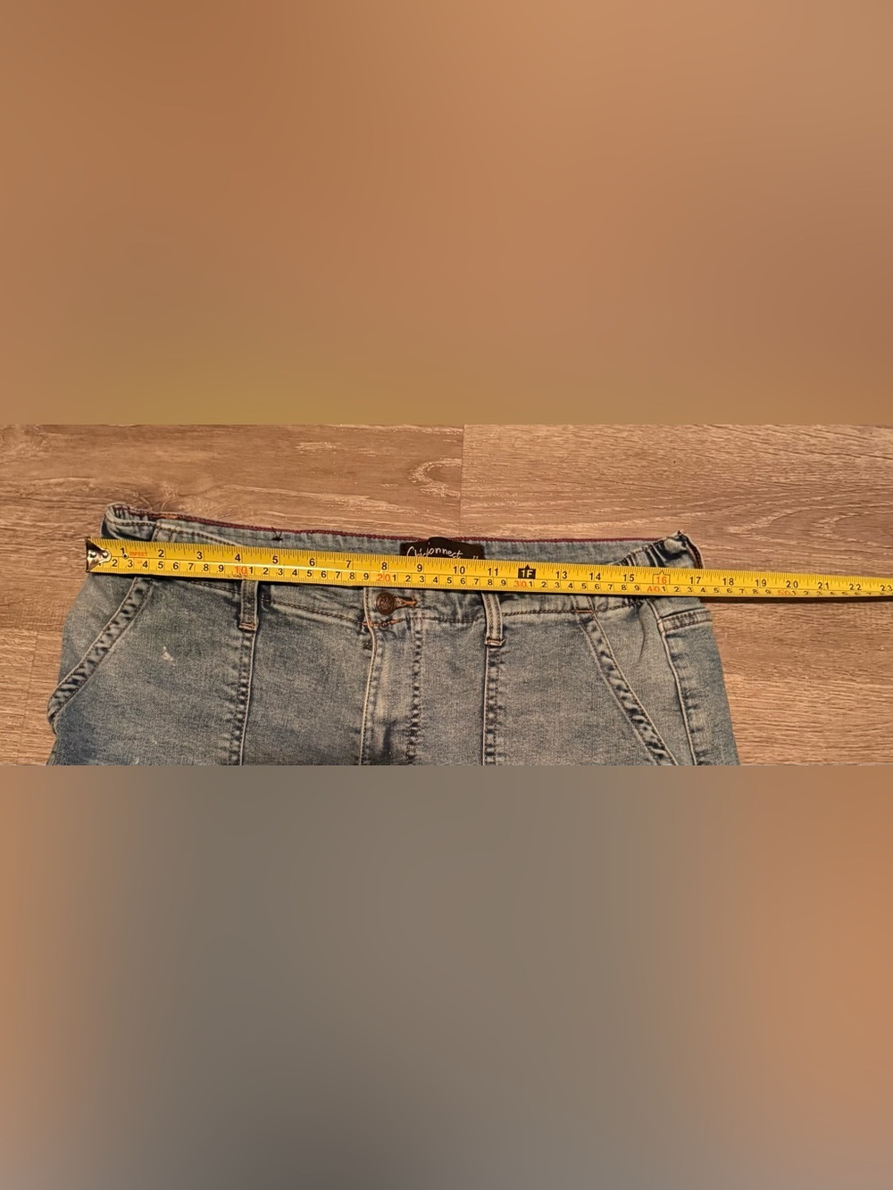 Chic Connect Medium Wash Cargo Jeans | Utility Denim | Baggy Cargo Pants | 11 - Picture 8 of 9